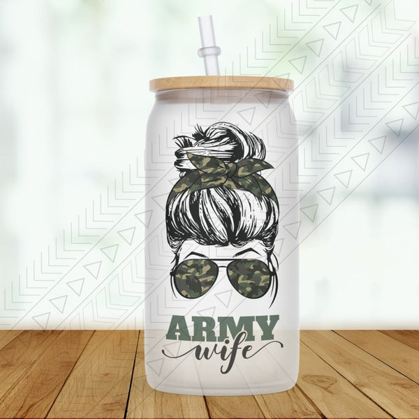 Army Wife Glass Can