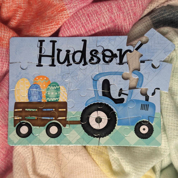 Easter Tractor Puzzle