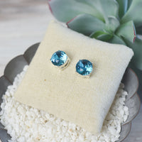 Oversized Bauble Studs in Silver Setting