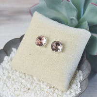 Oversized Bauble Studs in Silver Setting