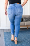 Amanda High Rise Pull on Release Hem Skinny Jeans